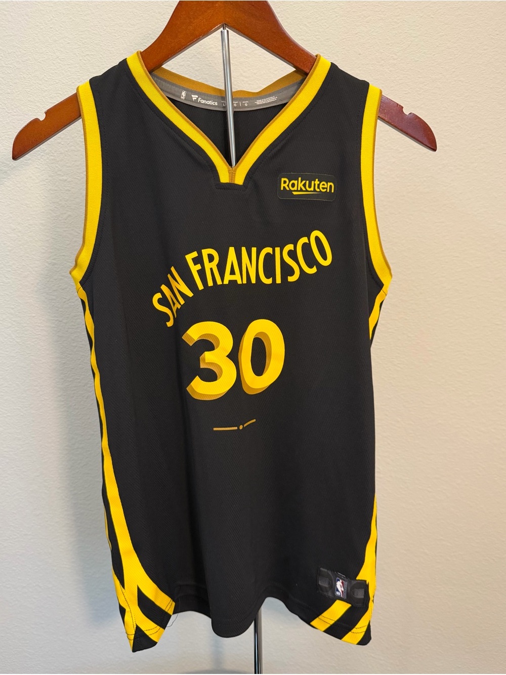 Fanatics Black Jersey with Gold and Yellow Trim